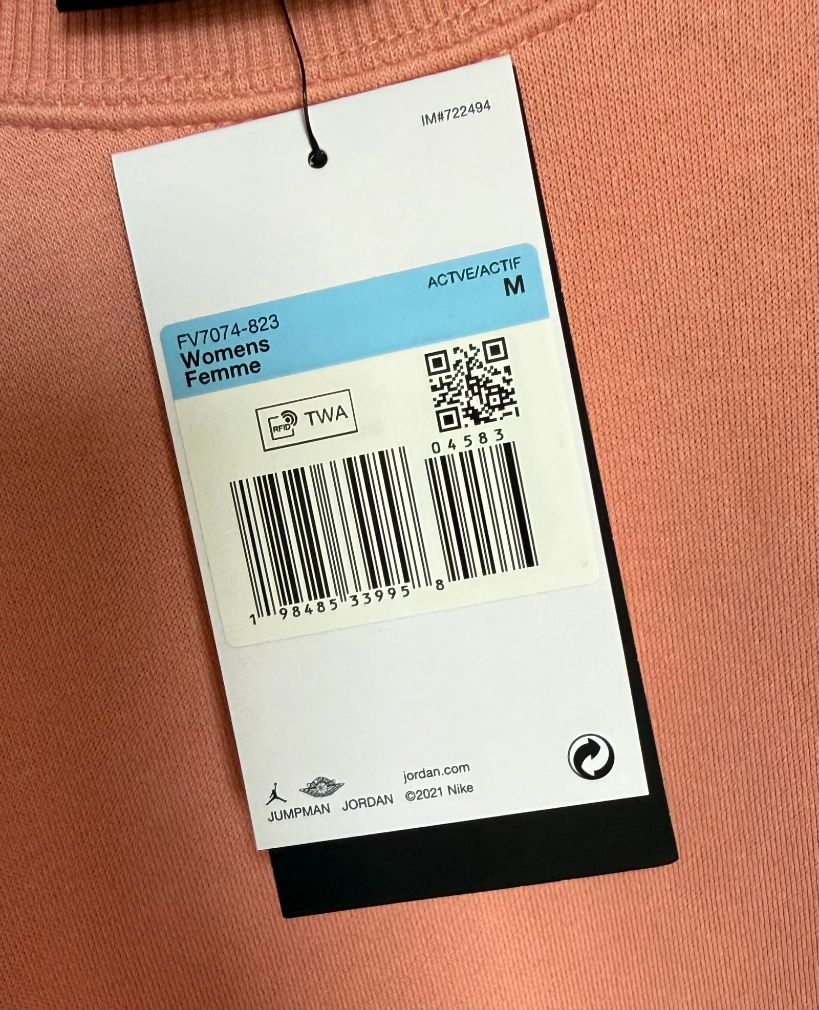 Nike X Jordan Women's Sweatshirt Never Worn – photo 4